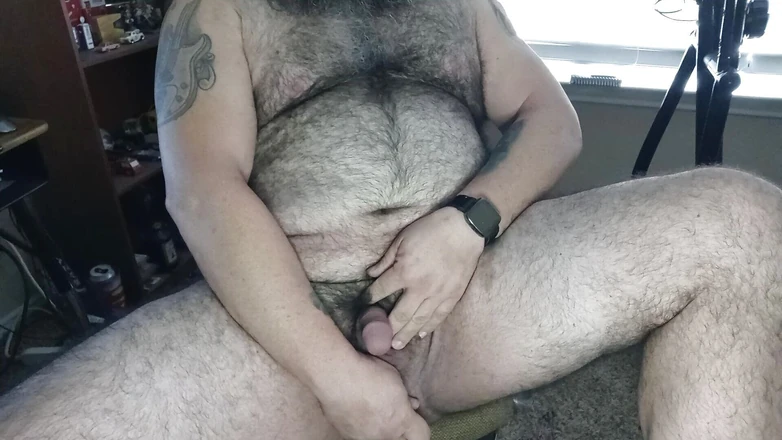 Monk3yMing0: Hairy Bear Monk3y Ming0 Playing with a Glass Toy to...
