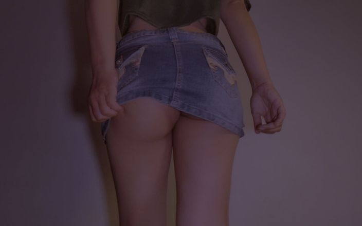 Cumloverspinay: Booty Mini Skirt Try on Haul - No Panties