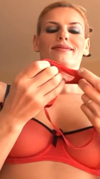 Tattoed Blond with a Perfect Ass Has Interracial Sex in the Kitchen and Swallows Cum.