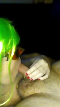 Taping the cock and i take out milk
