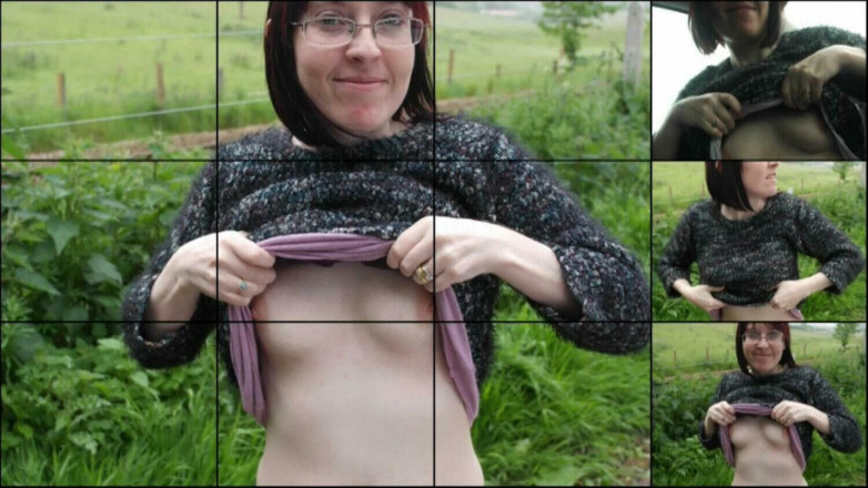 Littlevixen: Haley bliká venku