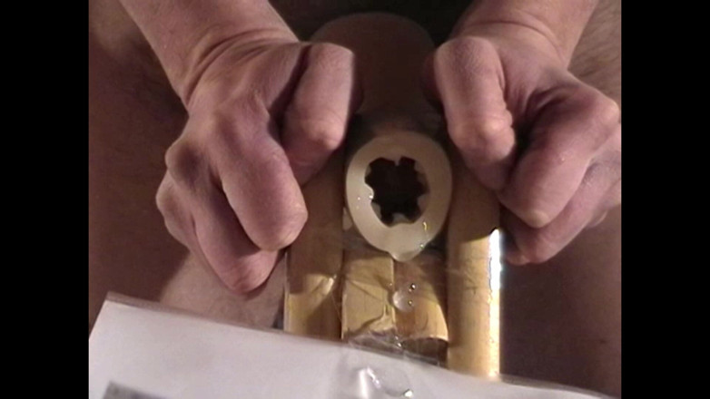 Mark Hannes: Long Fleshlight Pussy Stand Fuck Masturbation