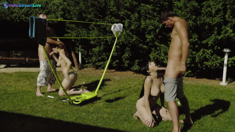 Only3x: Antonia Sainz and Damaris X Swingers Sex Outside