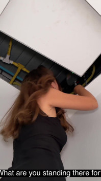 Stepbro, Can You Help Your Stepsis Climb up on the Wardrobe to Reach Heater?