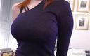 Heavy on Hotties: Busty redhead teen debutante fucks hard - natural tits