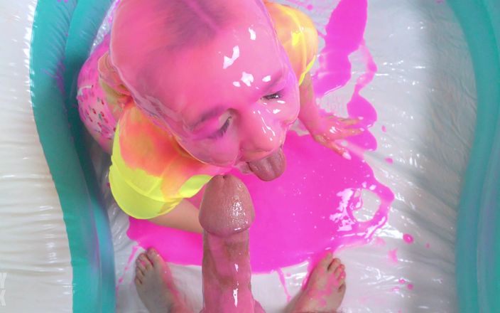 Toby Dick Studio: Wet and Messy Facefuck - Pink Gunge