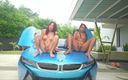 Good Girls Mansion: Group of Latinas Masturbate in Bmw Ggmansion