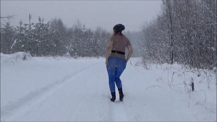 RedRoseRus: No skirt in blue pantyhose-Full version