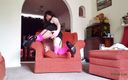 EmmaLeeTV - Nylon Fetish Tranny: Tranny Pee and Lap Dance in Pink Stockings