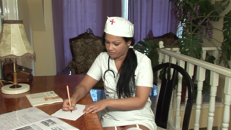 Solo Sex: Hot nurse caught masturbating by doc!