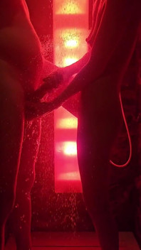 Real Couple Shower Sextape - Steamy Amateur Fuck with Stepdaddy in the Shower