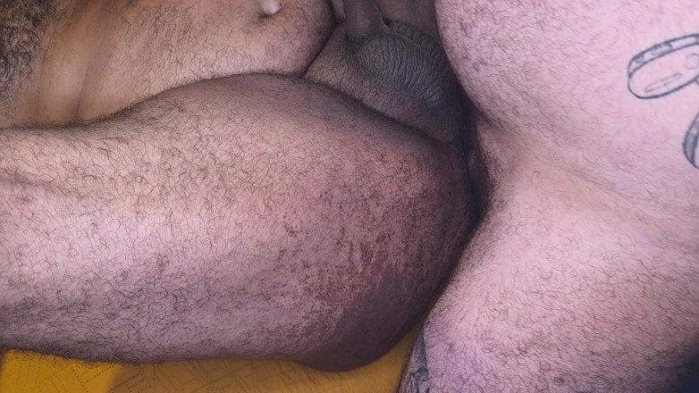 ScruffyStocky: Hairy Bear Top Pounds Tattooed Bottom Doggy and Missionary Raw