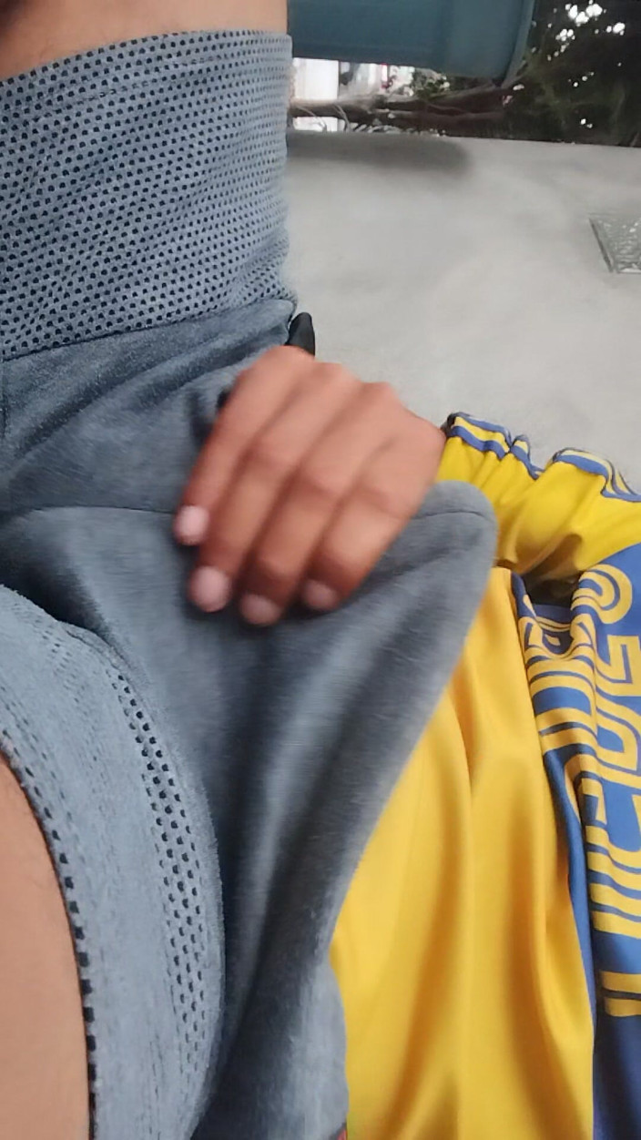 AlexAlejandro13: Man Gets Hot and Masturbates Under His Clothes