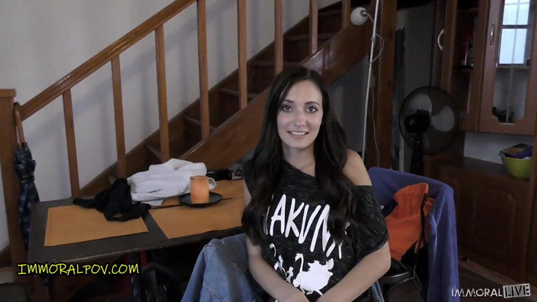 Immoral POV: Bashful but horny Heather cannot get enough dinosaur cock in...