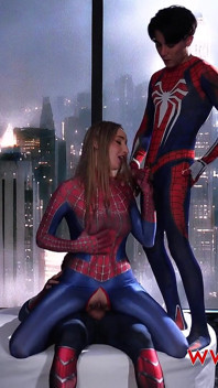 Spider Girl Banged by Superheroes. Lula