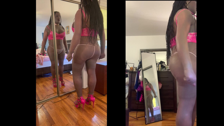 Deanna Doll: セクシーなホットパンツと露出度の高いトップスを着た黒人美女ダナエ - パート 2: ストリップして彼女の負荷を撃ちます!