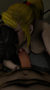 Threesome Deepthroat Blowjob