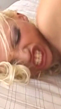 Blonde Babe Stretched Wide by Thick Cock and Toys