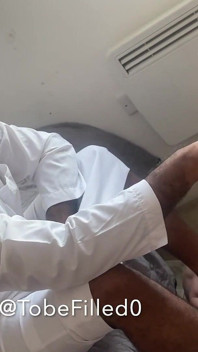 40 Mins Long Session Cute White Boy Serving Hairy Arab Stepdaddy in Jubba