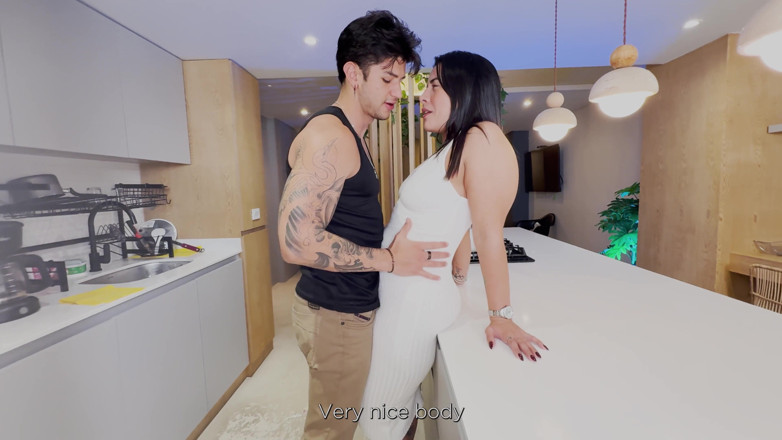 Kylei Ellish: Stepmom Gets Unexpected Sex in the Kitchen with a Huge...