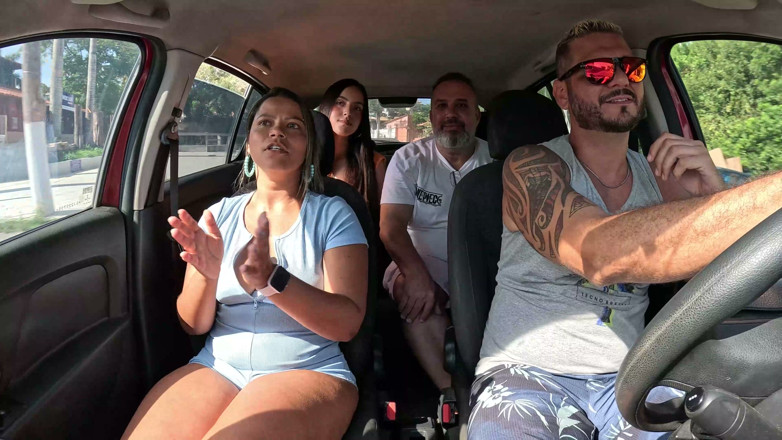 Binho Ted: Ted Hitched a Ride with the Couple Mari and Chell...