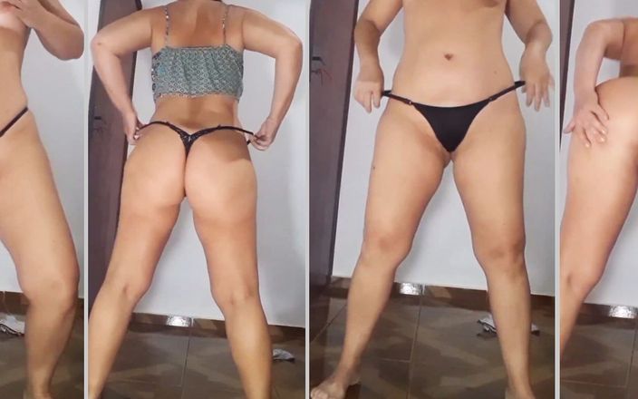 Mirelladelicia striptease: Exhibitionist Slut Taking off Her Clothes