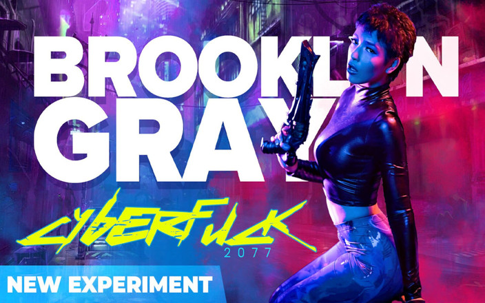 Team Skeet: 미래지향적인 창녀를 코스프레하고 질싸 당하는 Cyberpunk Brooklyn Gray