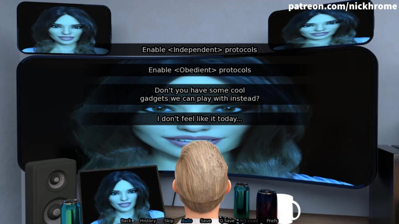 Visual Novels: SexBot 17 - menonton filem dengan awek