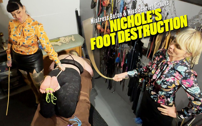 MistressBaton: Nichole di-foot destruction