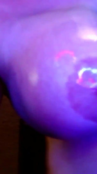 Oil Titty Tease Strobe Light Slow Motion Bouncing Dropping Boobs