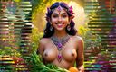 AI Girls: Beautiful Big Breasted Nude Indian Elf Girl with Chard