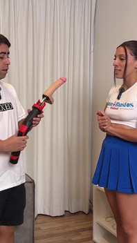 Repairman Drills My Pussy with Fuck Machine Until I Squirt so Good!