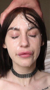 One Man Bukkake on Emma Evans