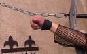 Deutsche Camgirls: Bionda troia tedesca trattenuta mangia sborra dopo l'azione bDSM