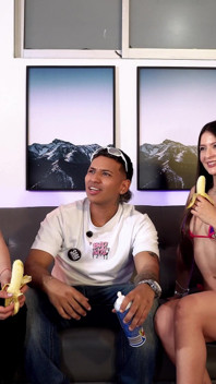 Hot Challenges with Two Very Beautiful Latinas in Bikinis
