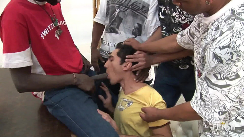Gay Diaries: White gay gets his ass destroyed in dirty gangbang after...
