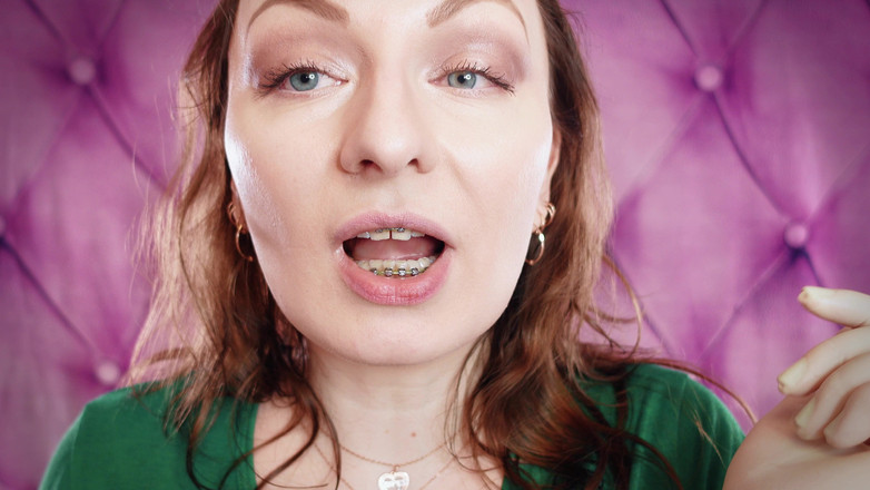 Arya Grander: ASMRとクローズアップ:巨人喰らいフェティッシュ - チョコレートで車を食べる。矯正器具。