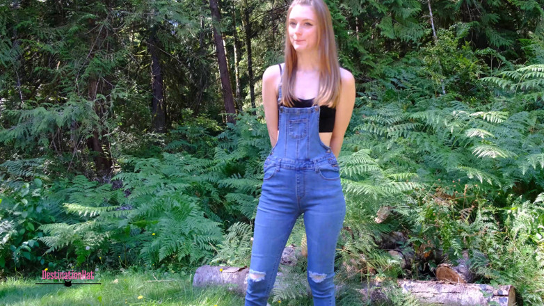 Destination Kat: Peeing Overalls and Masturbating