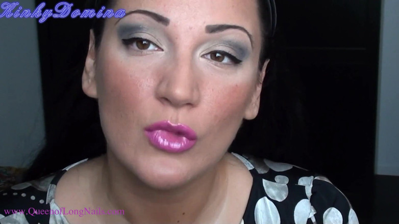 KinkyDomina: Hot pink lips JOI