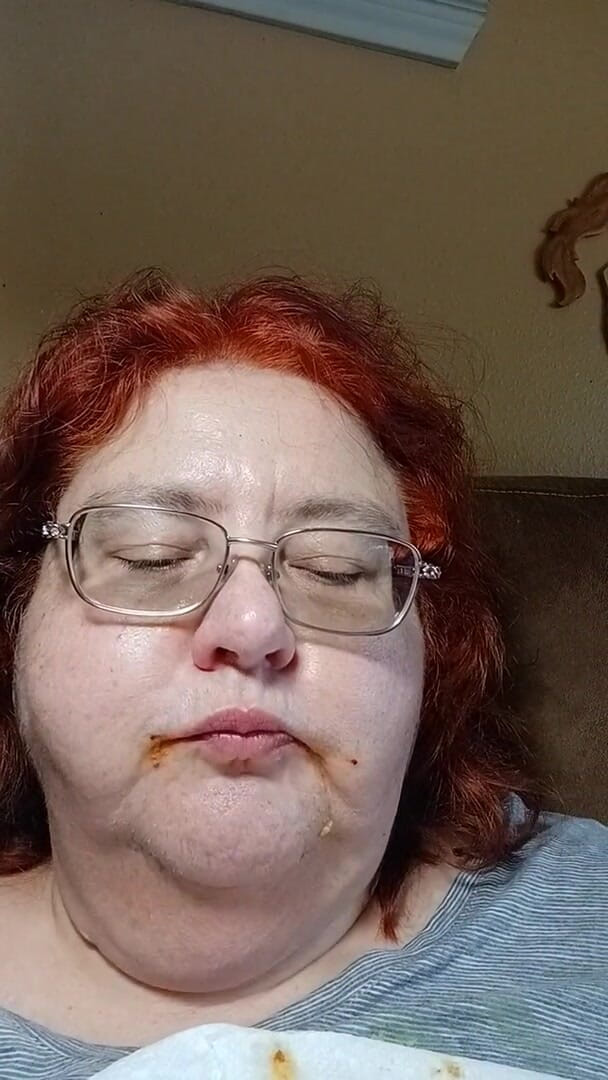 BBW nurse Vicki adventures with friends: Ate a big meal homemade taco dinner