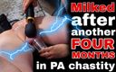 Training Zero: Milked After Another Four Months in Pa Chastity Femdom
