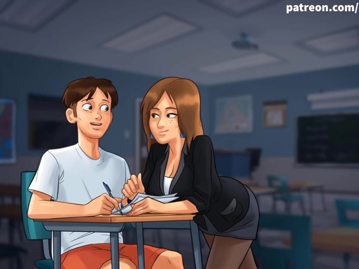 Cartoon Universal: Summertime Saga bahagian 144 (submisif Hindi)