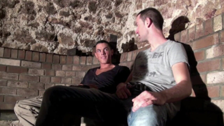 Crunch Boy: Slut fucked by 2 scally boys in a basement