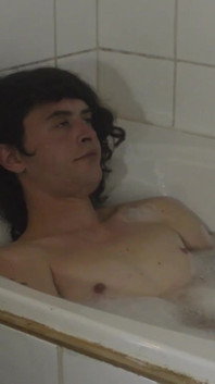 Non-binary taking bath, smoking and jerking