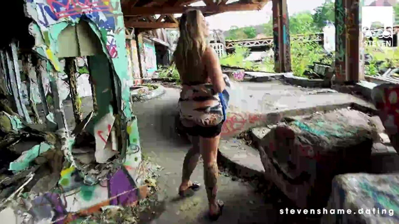 Steven Shame: Mia Blow en Bodo genoten van ruige seks buiten in...