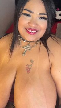 Big Tits Latina Slut Doll Fucks a Big Dildo and Gushes Pee