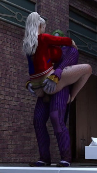 O Coringa fode Harley Quinn em Dirty Alley Way