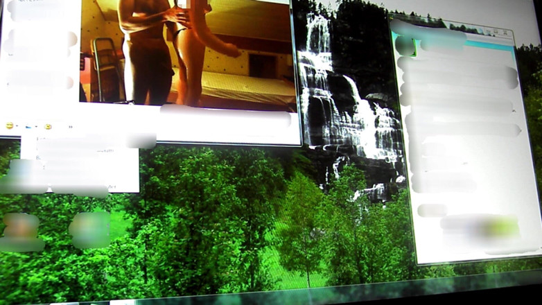 Mark Hannes: Sexdoll neukpartij masturbatie live op Skype