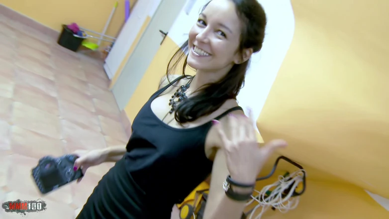 MMM100: Sizzling Spanish Blonde Aina Smith Banged Hard on Weights