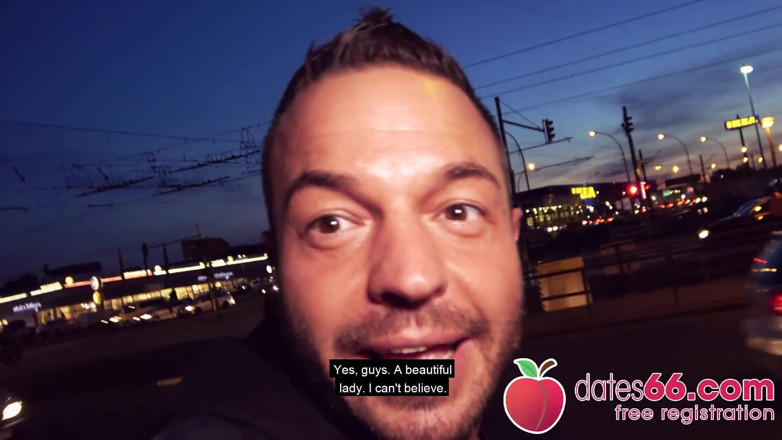 Dates66: SBATTUTA ALL'APERTO! Kessie Timido dietro Berlino ed il pompino! (ITALIANO)